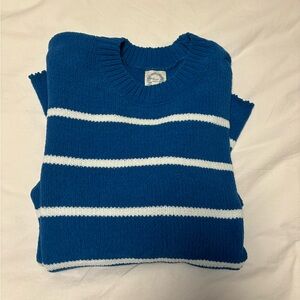 soft blue striped sweater from boutique